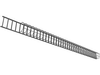 Silo Ladder 3D Model
