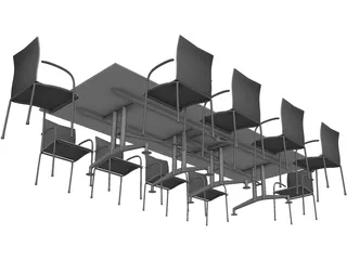 Wilkhahn 440 Meeting Room Table 3D Model