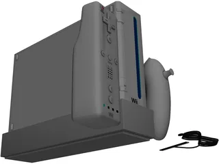 Nintendo Wii 3D Model