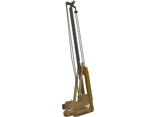 Pile Drilling Machine 3D Model