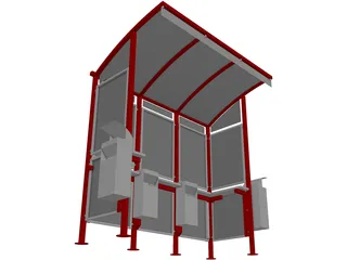 Bus Stop 3D Model