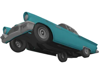 Ford Thunderbird (1957) 3D Model