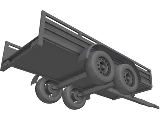 Koch Tandem Trailer 3D Model