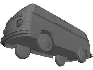 Volkswagen T2B 3D Model