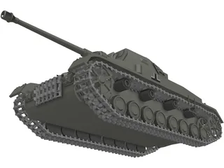 pzkpfw 4 3D Model