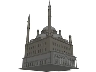 Alabaster Mosque 3D Model