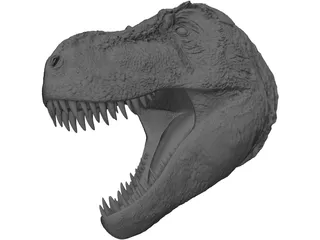 Tyrannosaurus Rex Head 3D Model