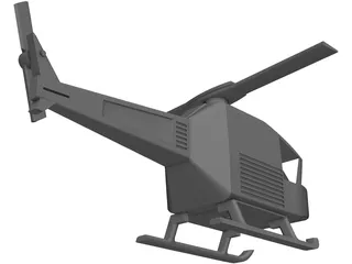 Toy Helicopter 3D Model