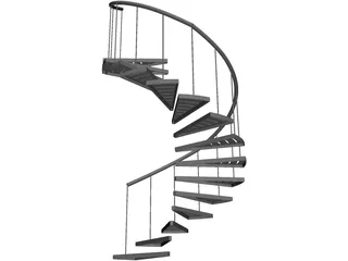 Stair Spiral 3D Model