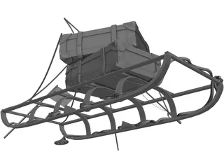 Antartic Sled 3D Model