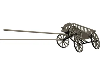 Stagecoach Cart 3D Model