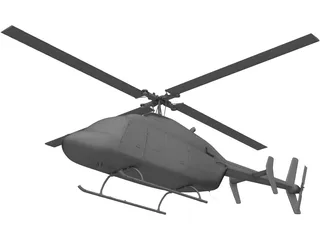 Bell 206 JetRanger 3D Model