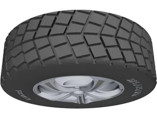 Wheel 225/75 R16 3D Model