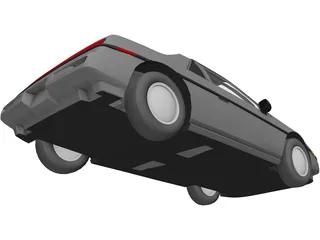 Pontiac Fiero ST Notchback 3D Model