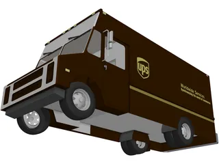 UPS Step Van 3D Model