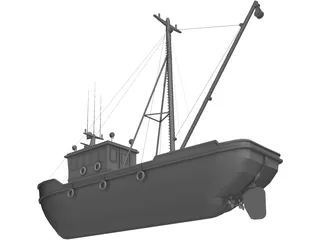 Fishing Boat 3D Model