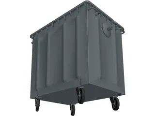 Trash Bins 1000 lt 3D Model