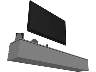 TV Stand Low 3D Model