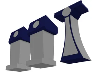 Podium 3D Model