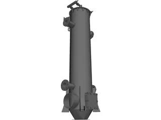 Biomass Heat Exchanger 3D Model