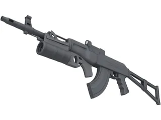 AK-74M 3D Model