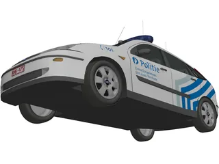 Ford Focus Police (Belgium) 3D Model