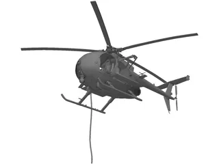 MD Helicopters MH-6/AH-6 Little Bird 3D Model