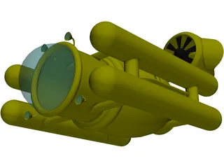 Deep Sea Submersible 3D Model