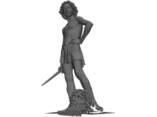 Classical Statue 3D Model