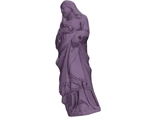 Classical Statue Woman 3D Model
