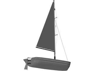 Small Boat 3D Model