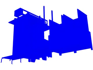 Top Load Palletizer with Pallet Destacker 3D Model