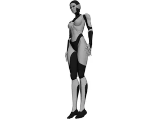 Female Android 3D Model