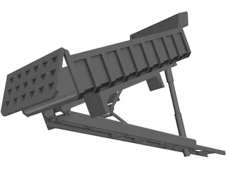 Tipper Lorry Isuzu FQR Chassis 3D Model