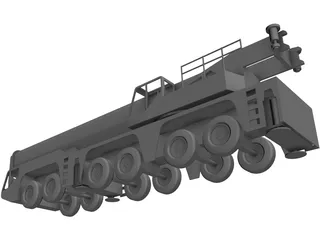 AC250 All Terrain Crane 3D Model