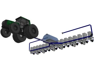 Kinze Corn Planter 3D Model