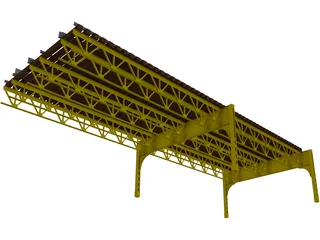 Chicago L-Track 3D Model