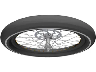 Wheel Disc Brake High Profile 3D Model