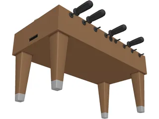 Foosball Table 3D Model