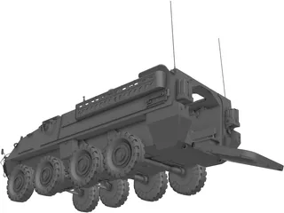 M1126 Stryker ICV 3D Model