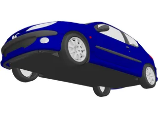 Peugeot 206 3D Model