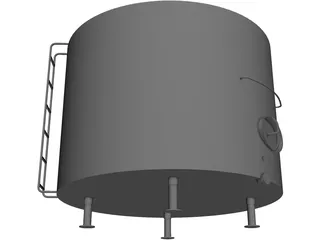 Milk Silo 3D Model