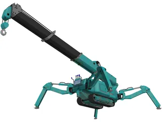 Maeda MC 285 Mini Crawler Crane 3D Model