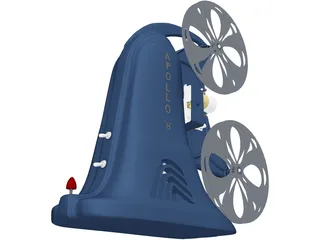 Movie Projector 3D Model