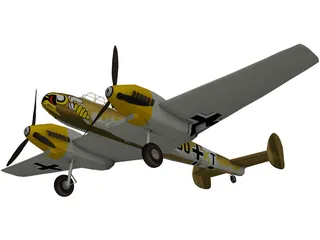 Messerschmitt BF-110 3D Model