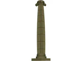 Ionic Column 3D Model