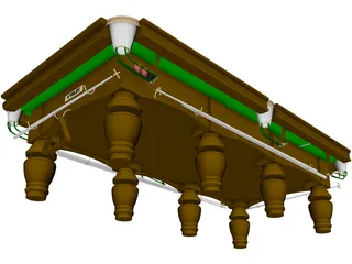 Pool Table 3D Model