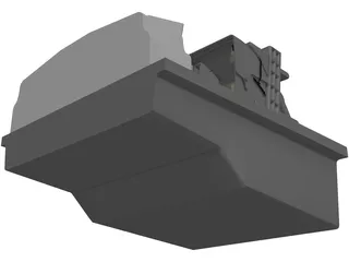 Boeing 747 Cockpit 3D Model