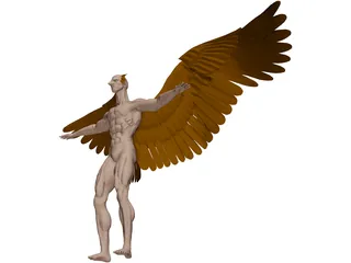 Bird Man 3D Model