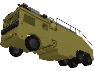 Airport Fire Truck 3D Model